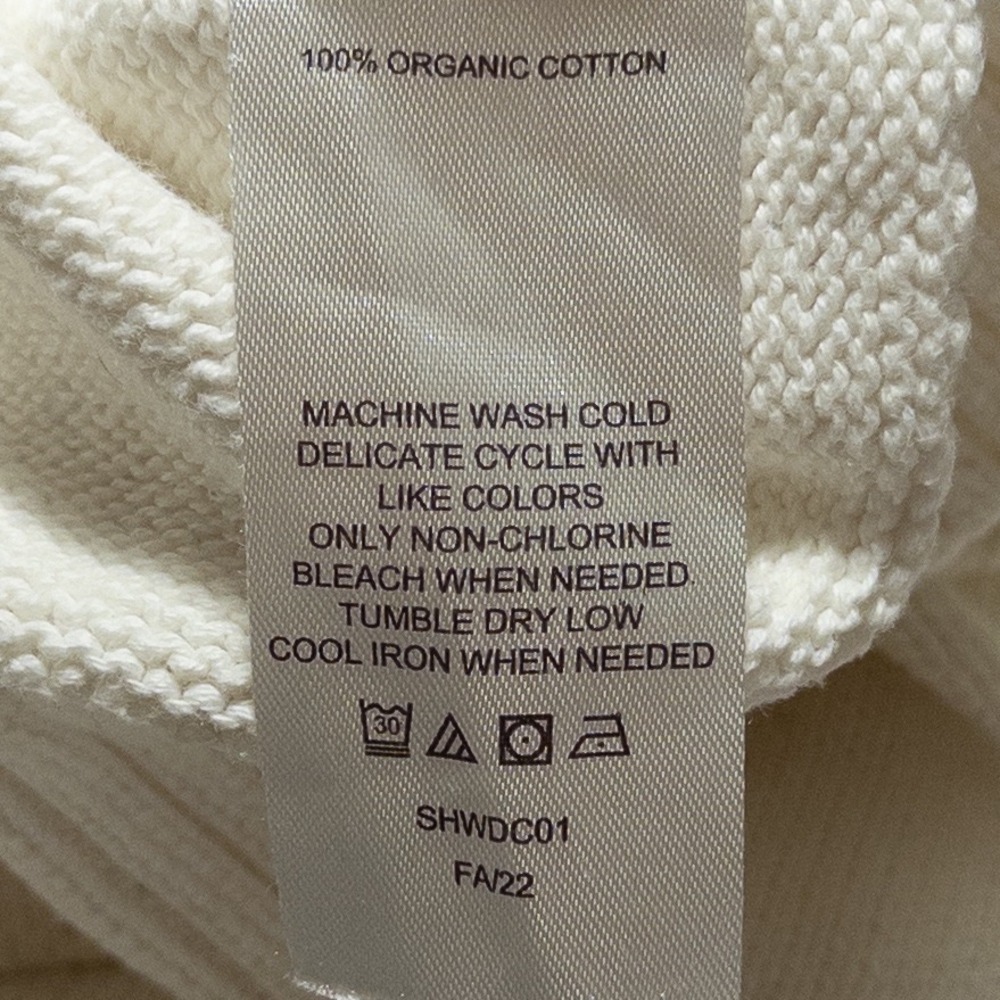 Quince Cream Crew Neck Sweater - Picture 9 of 9